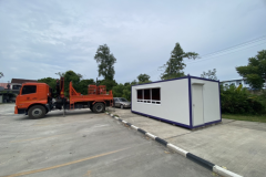 ตู้คอนเทนเนอร์สำนักงาน งานทางหลวง แยกสวนเทศ ต.ควนโดน อ.ควนโดน จ.สตูล