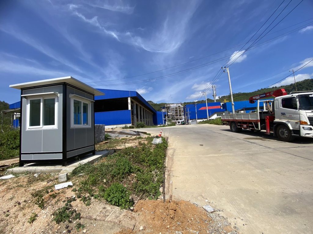 ป้อมยามสำเร็จรูป สร้างโดย หาดใหญ่คอนเทนเนอร์ ครบเครื่องเรื่องความปลอดภัย เคลื่อนย้ายสดวก