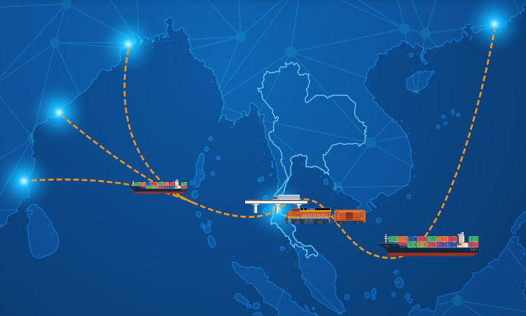ตู้ "คอนเทนเนอร์" การขนส่งสินค้าทางเรือ สู่ เเลนด์บริดจ์